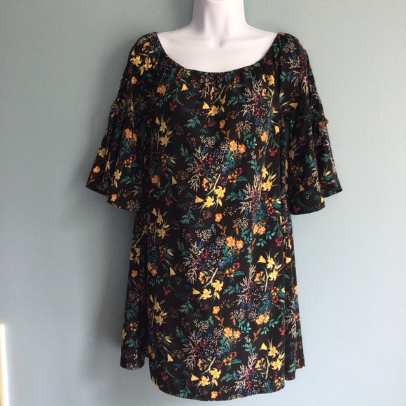 Sugarlips Floral Ruffle Sleeves  Dress M - Picture 1 of 3